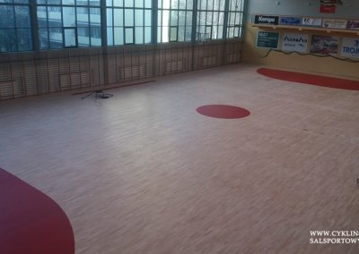 Malowanie boiska na podłodze w hali sportowej (2)